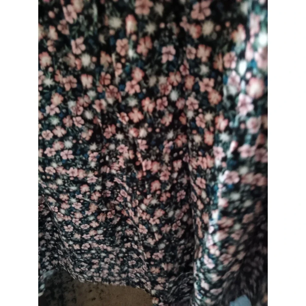 Maurices High Rise Skirt Floral Black NWT XL